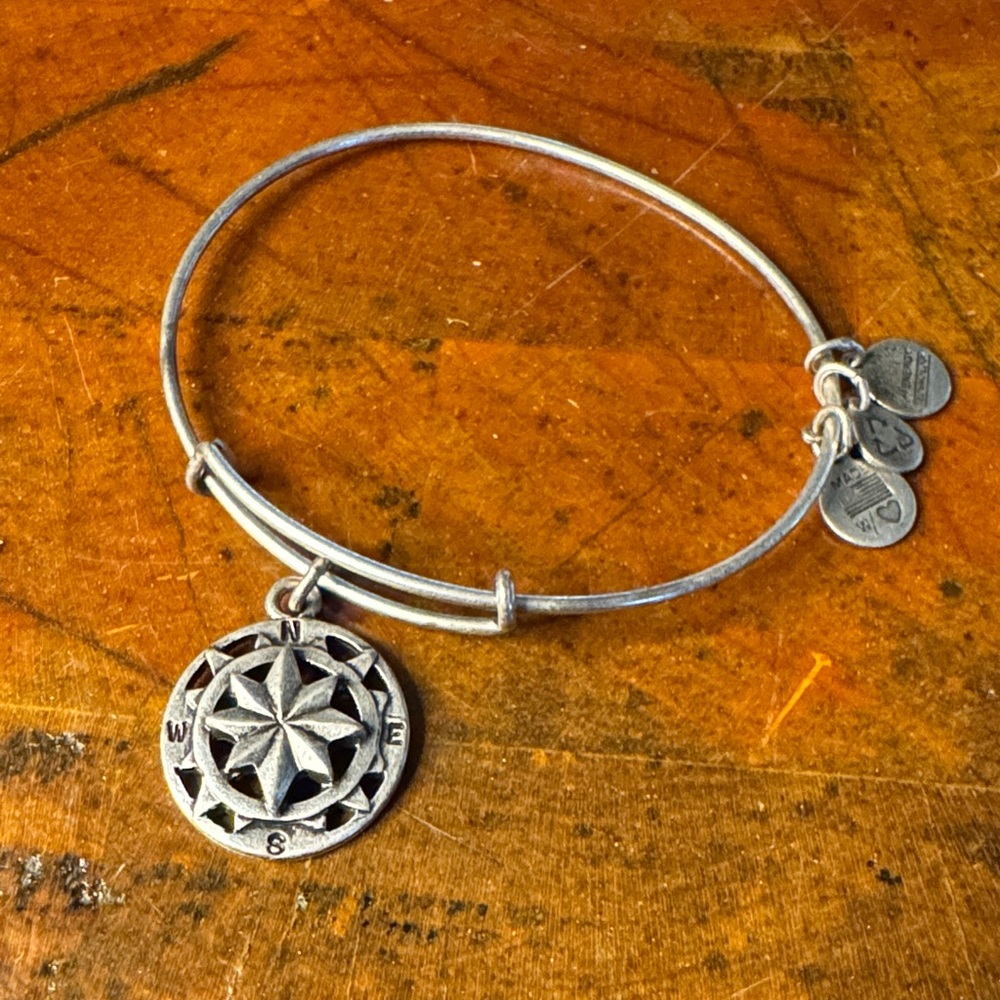 Alex and Ani Silver North Star Bracelet (3)